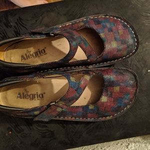 Alegria Mary Jane clogs shoes multicolor